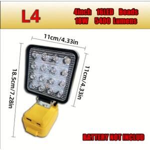 LED Work Light Compatible With Dewalt 20V MAX Batteries( battery not included)